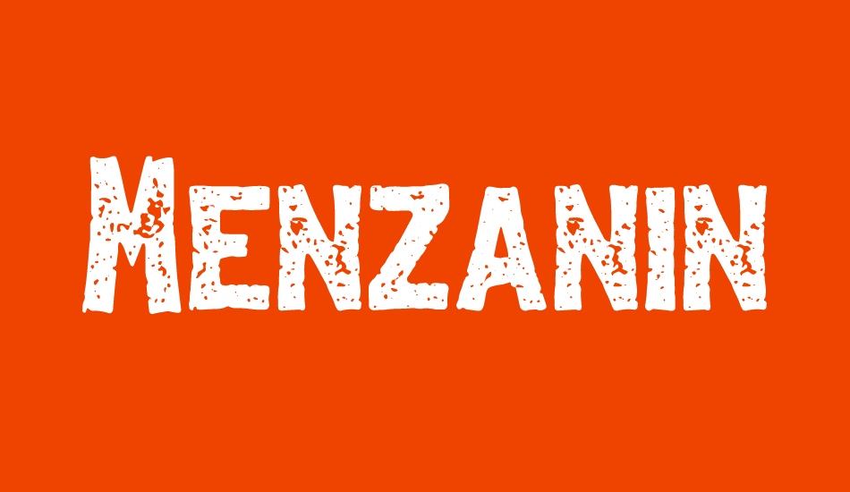 Menzanine font big