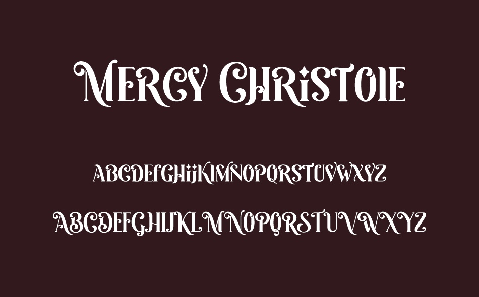 Mercy Christole font