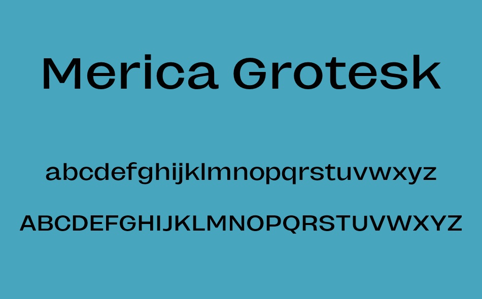 Merica Grotesk font
