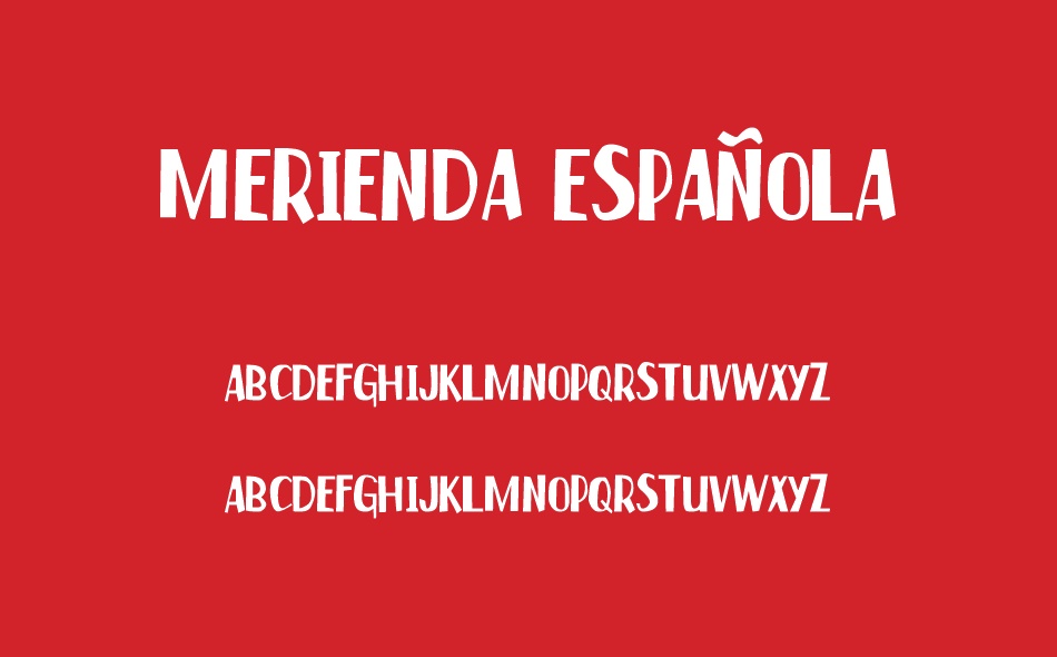 Merienda Espa?ola font