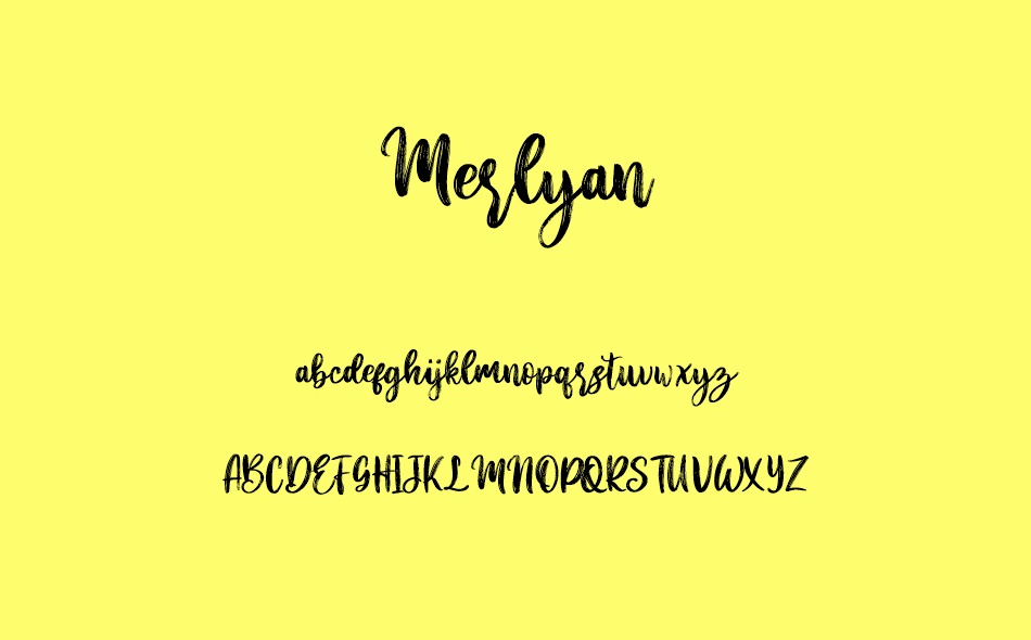 Merlyan font