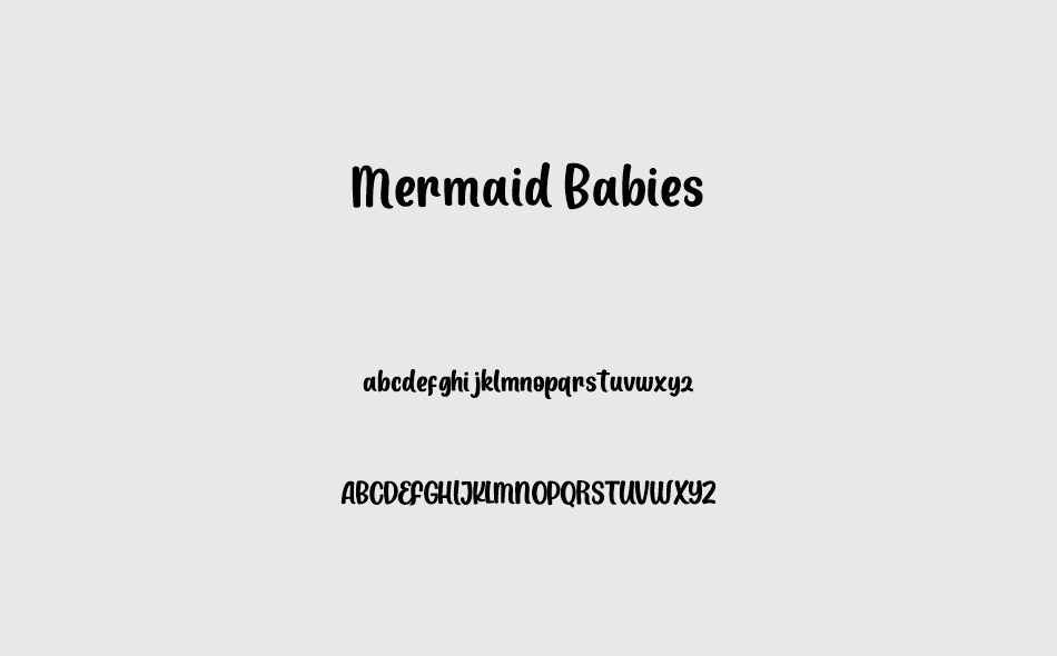 Mermaid Babies font