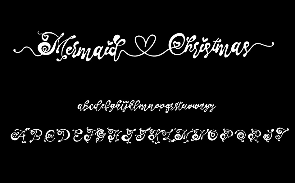 Mermaid Christmas font