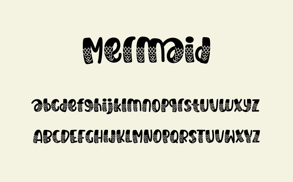 Mermaid font