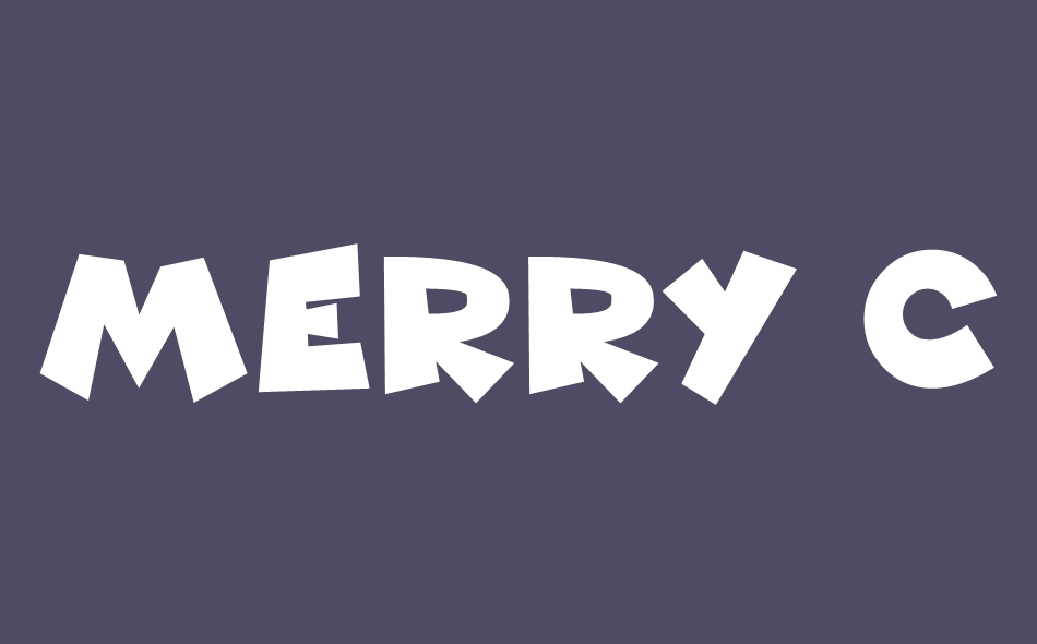 Merry Christmas 2021 font big