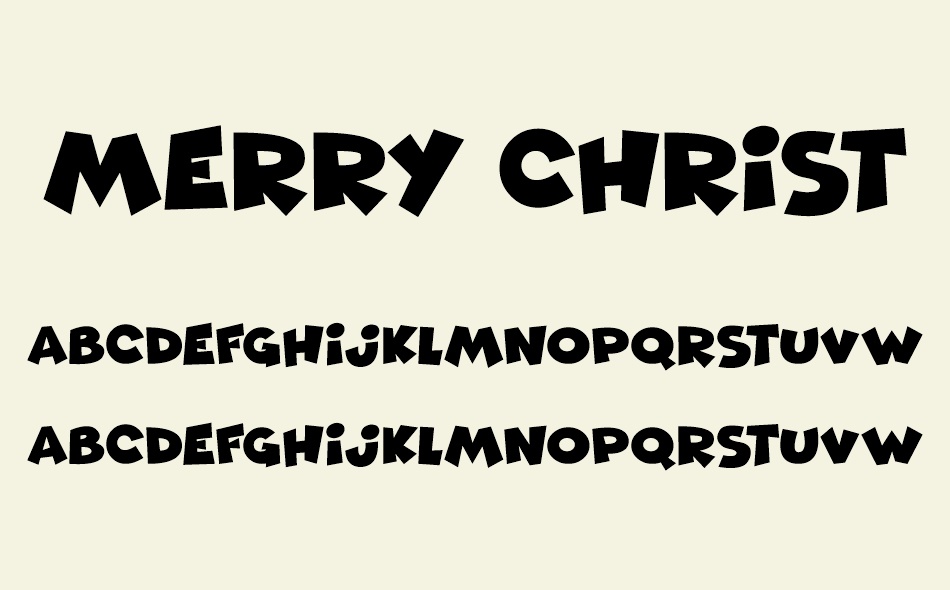 Merry Christmas 2021 font