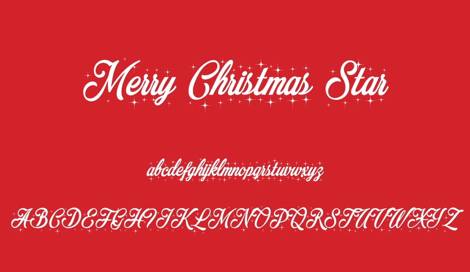 merry-christmas-star font
