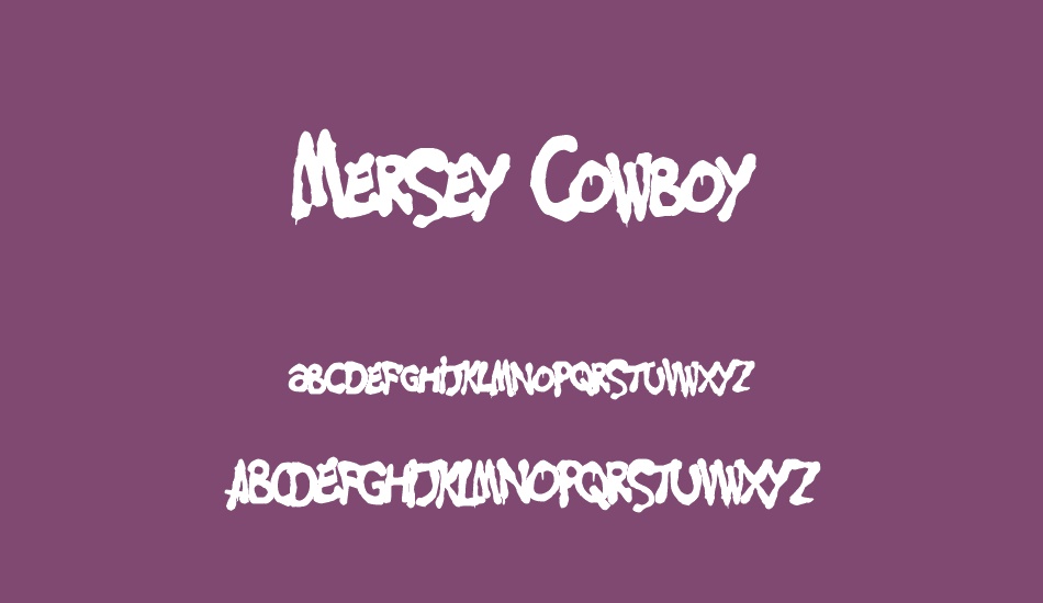 Mersey Cowboy font