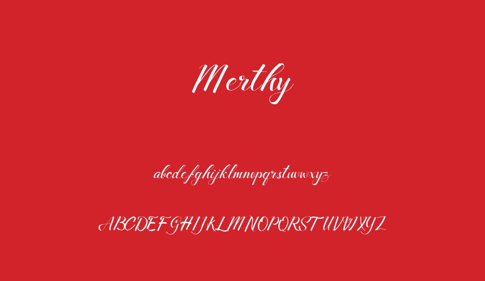 Merthy font