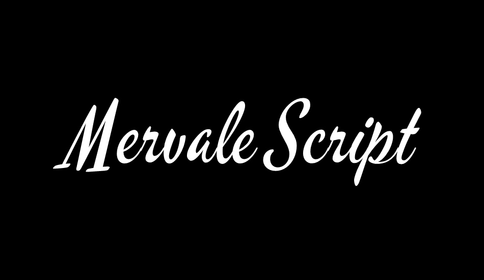 Mervale Script font big