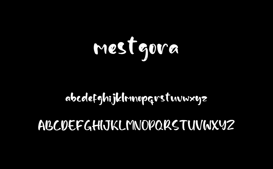 Mestgora font