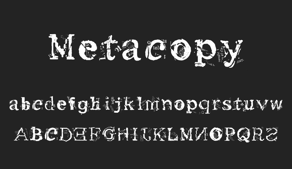 metacopy font