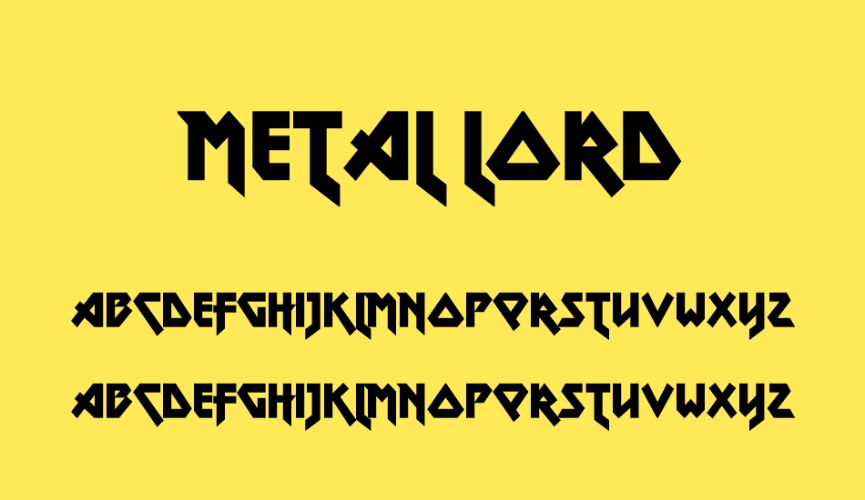 Metal Lord font