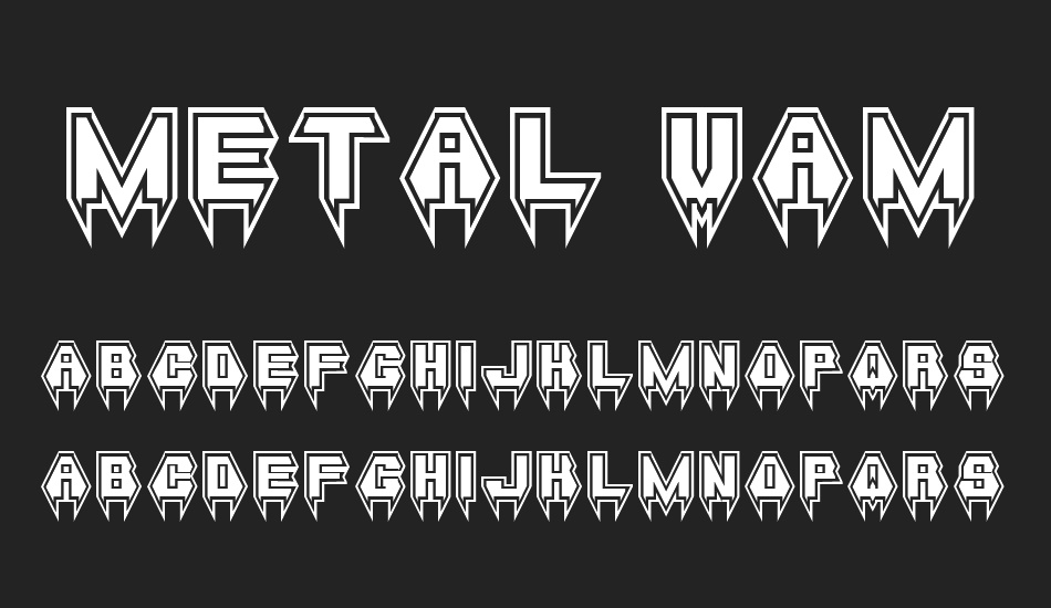 Metal Vampire font
