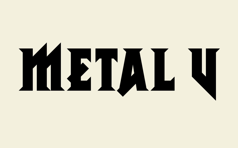 Metal Vengeance font big