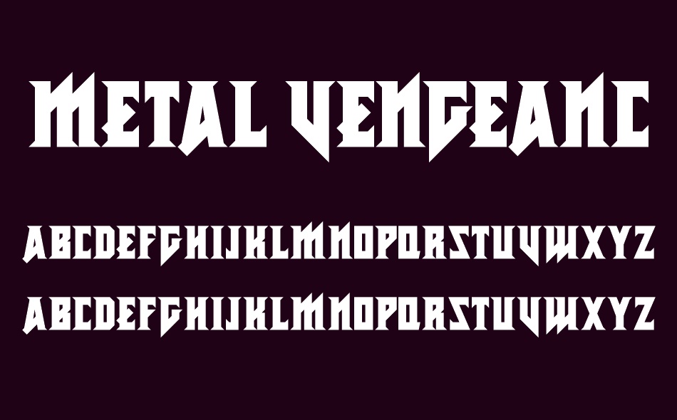 Metal Vengeance font