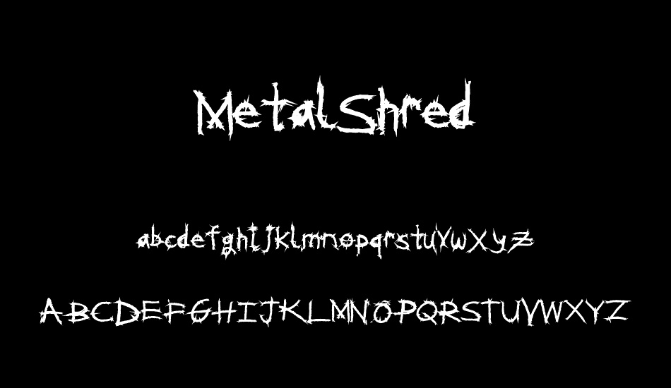 MetalShred font