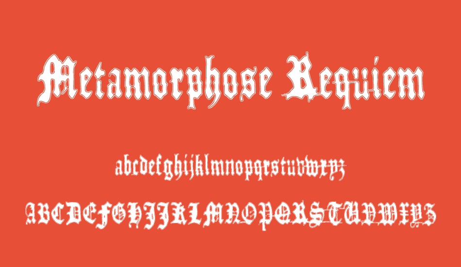 Metamorphose Requiem font