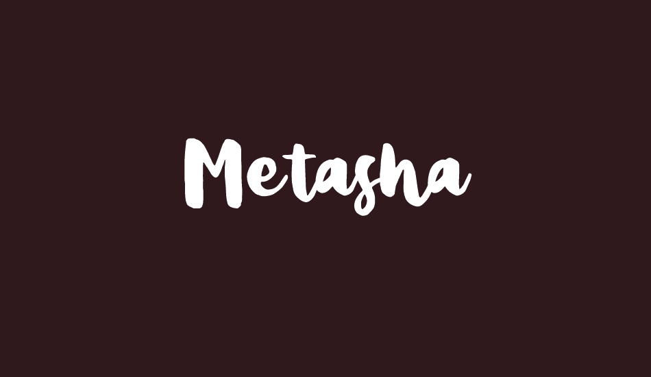 Metasha font big