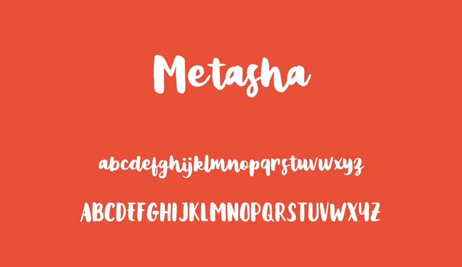 Metasha font