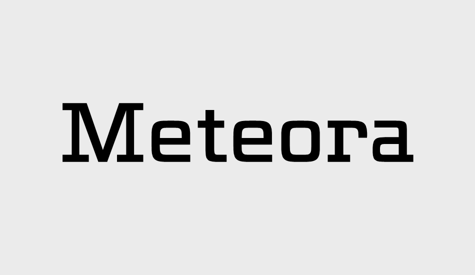 Meteora DEMO font big