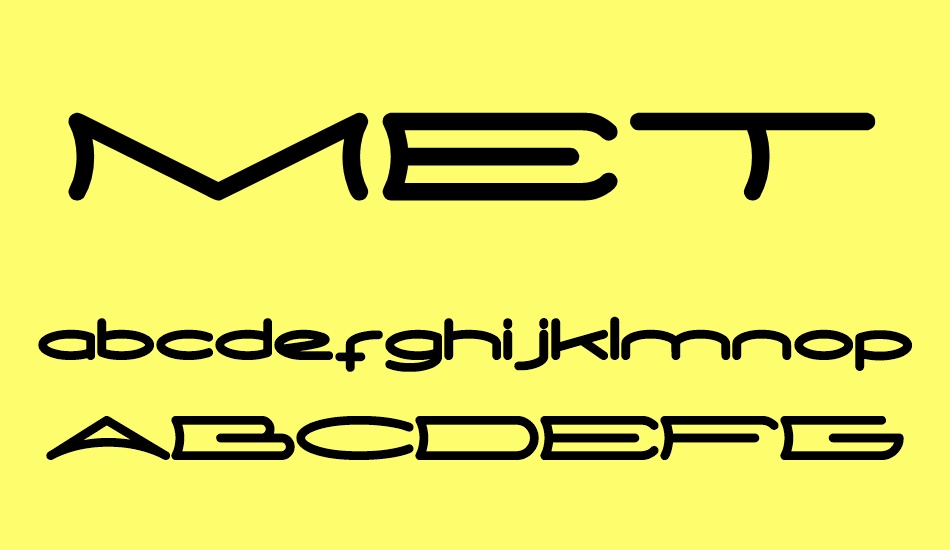 METRO CITY font