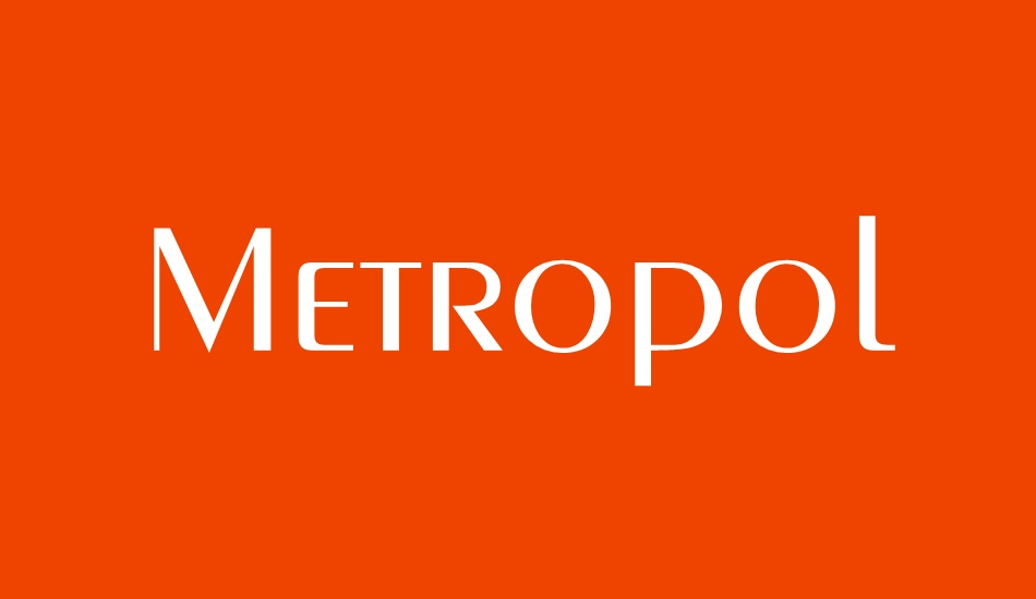 Metropol font big