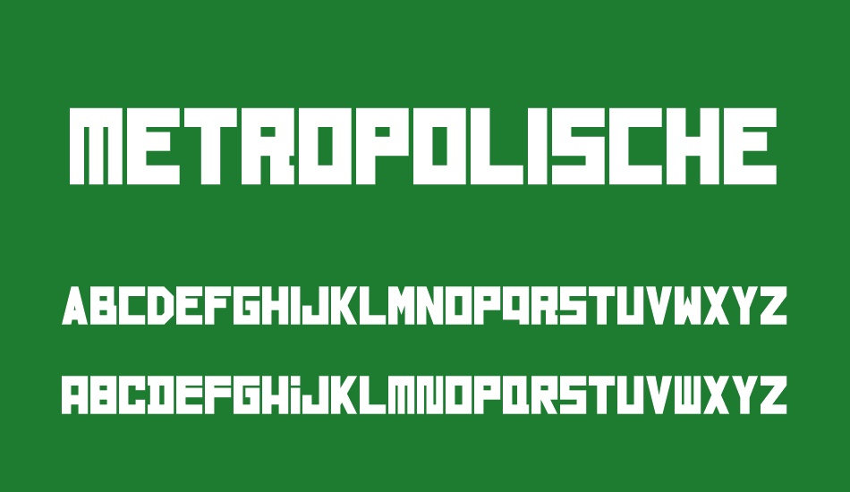 Metropolische font