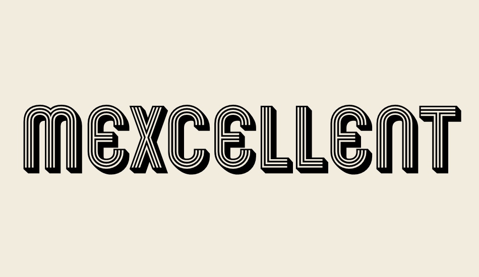 mexcellent-3d font big