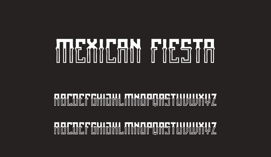 Mexican fiesta font