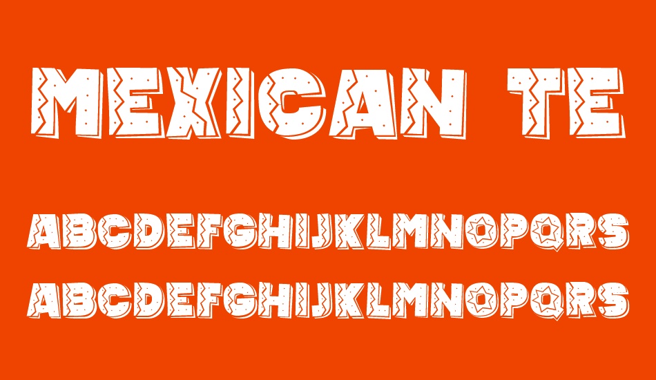 Mexican Tequila font