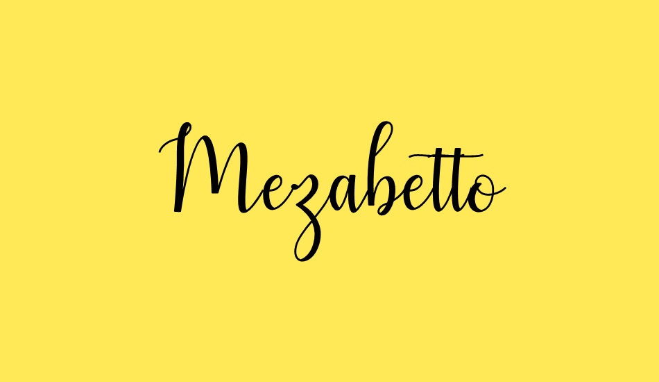 Mezabetto font big