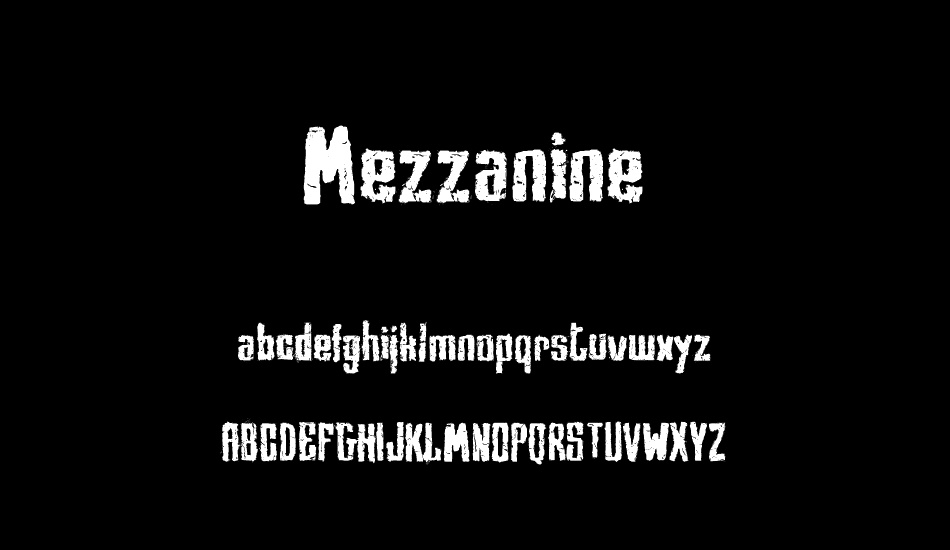mezzanine font
