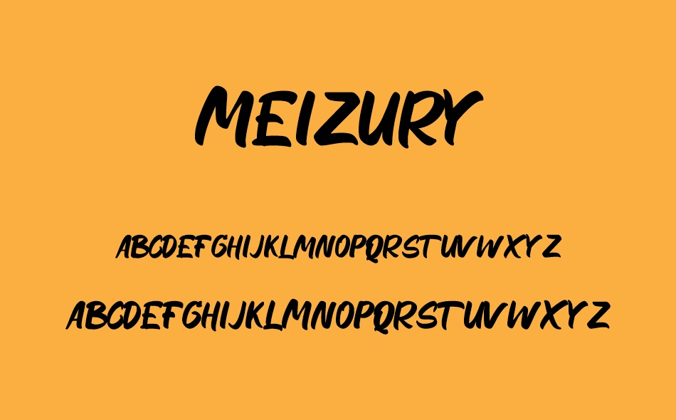 Meizury font