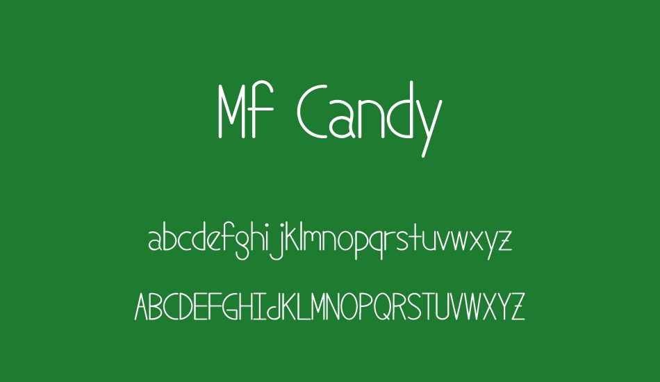 Mf Candy font
