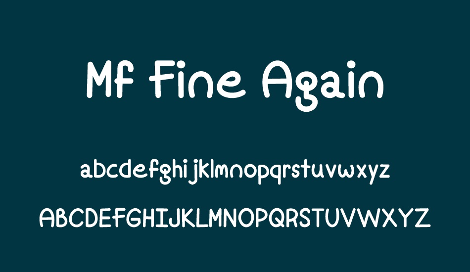 Mf Fine Again font