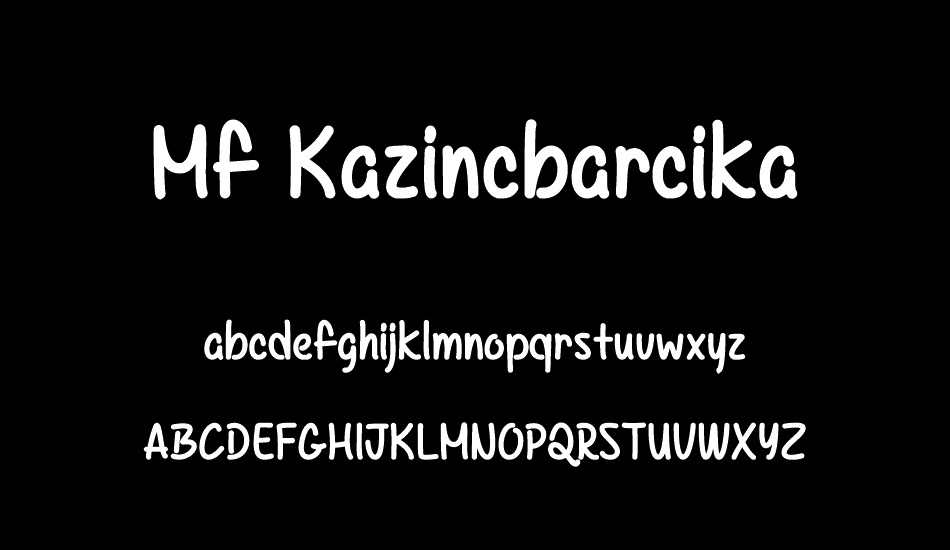 Mf Kazincbarcika font