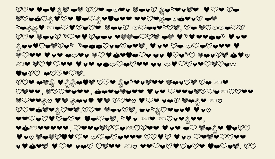 MF Love Dings font 1