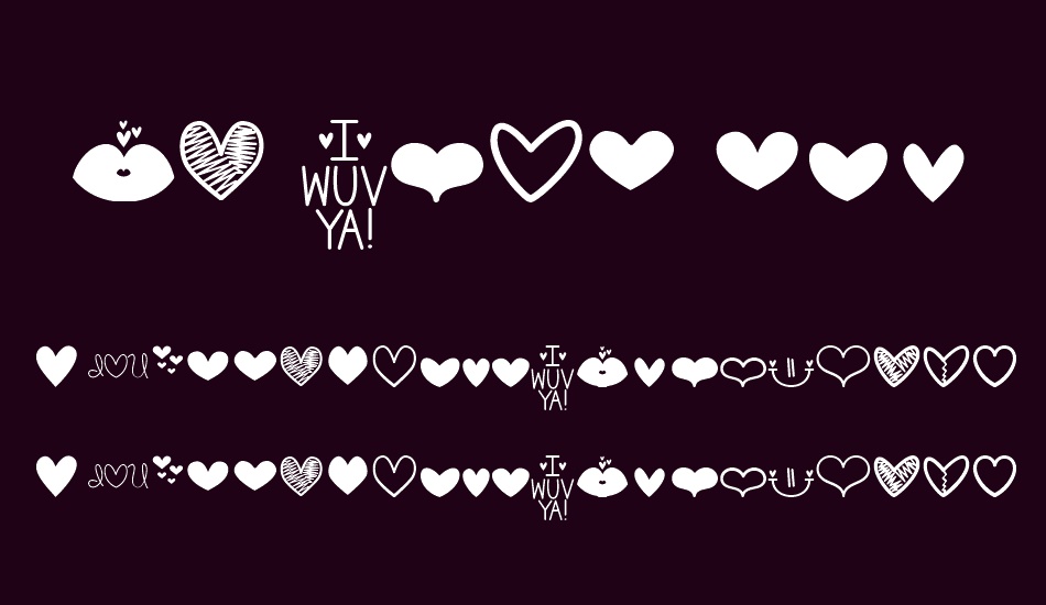 MF Love Dings font