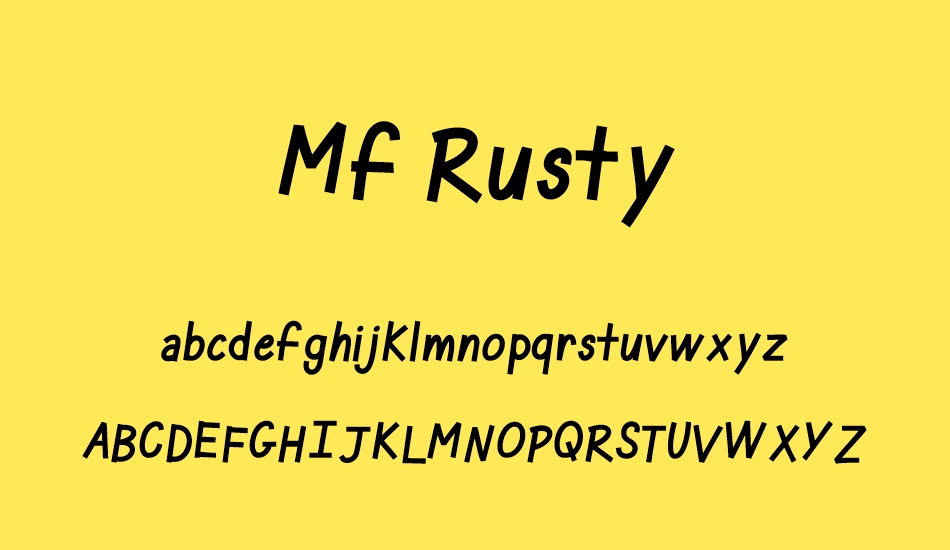 Mf Rusty font