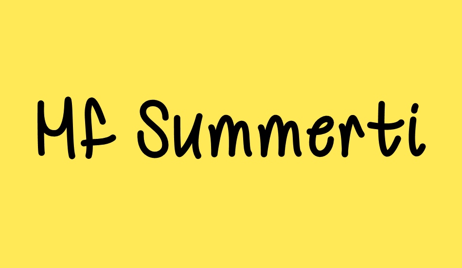 Mf Summertime font big