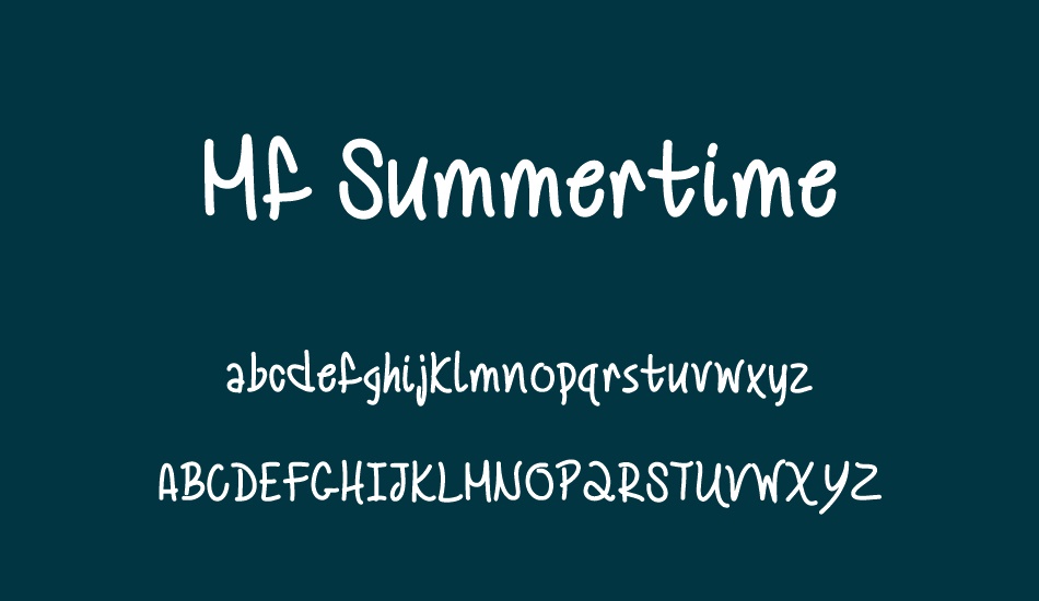 Mf Summertime font