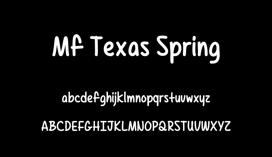 Mf Texas Spring font
