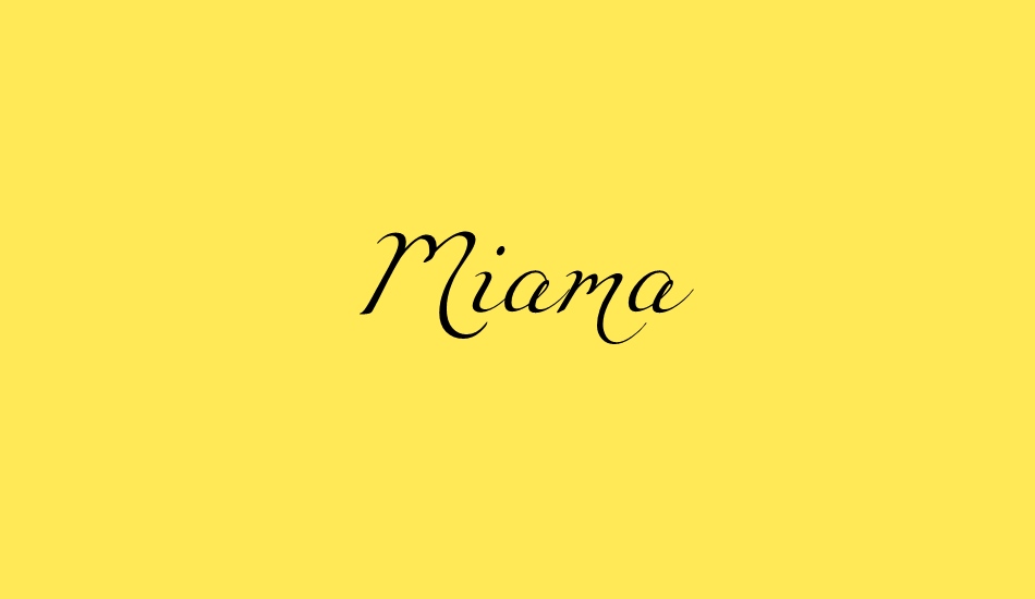 miama font big