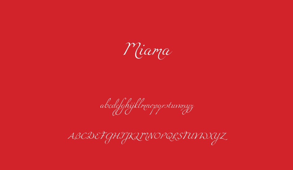 miama font