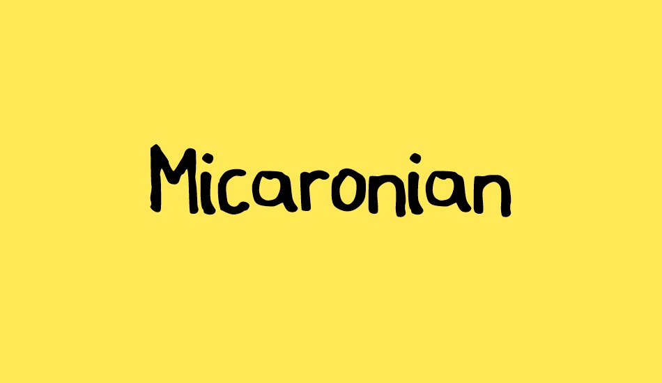Micaronian font big