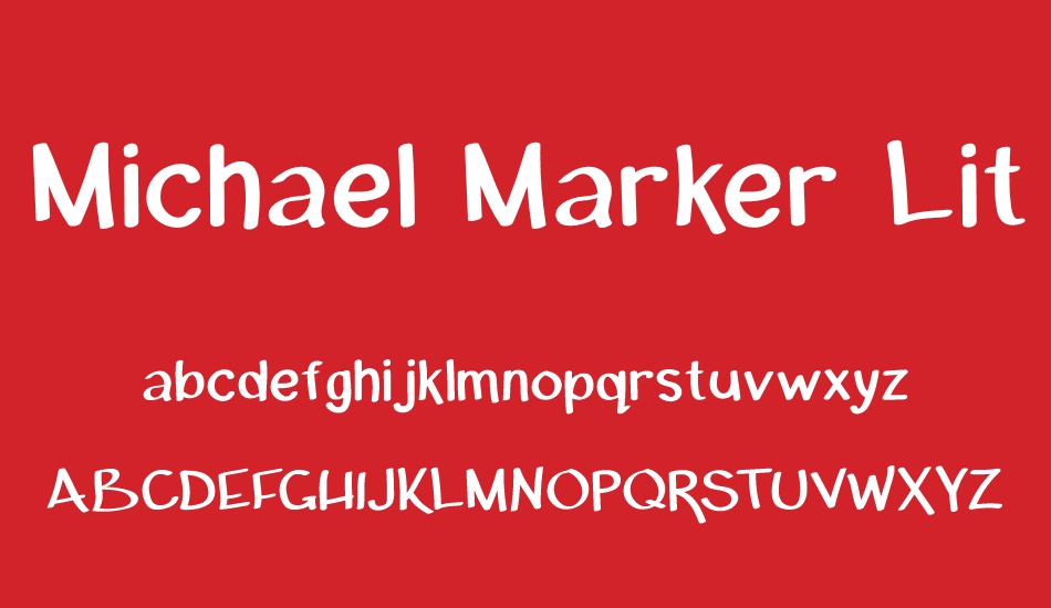 Michael Marker Lite font