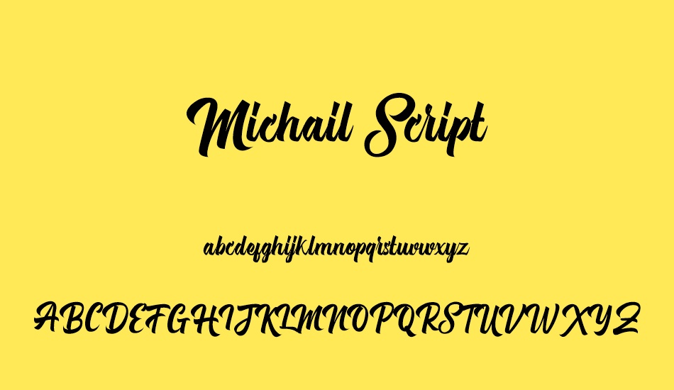 Michail Script font