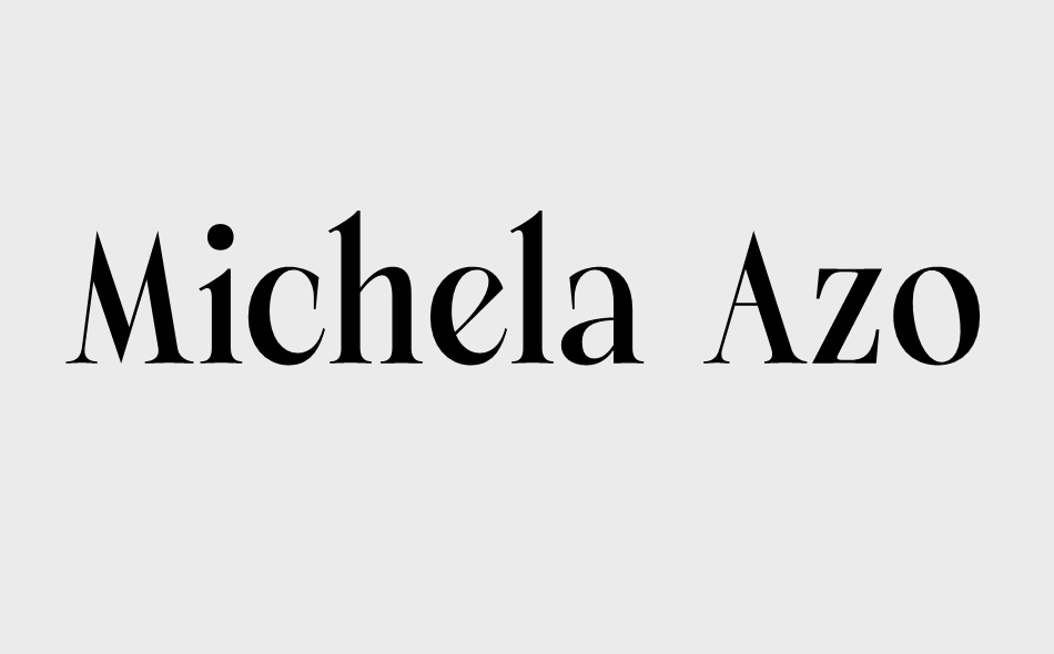 Michela Azorha font big