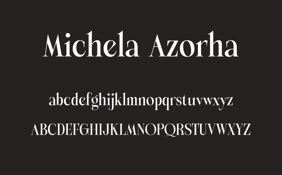 Michela Azorha font